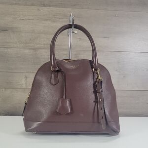 Radley London Dome Deep Brown Leather Satchel Crossbody Bag